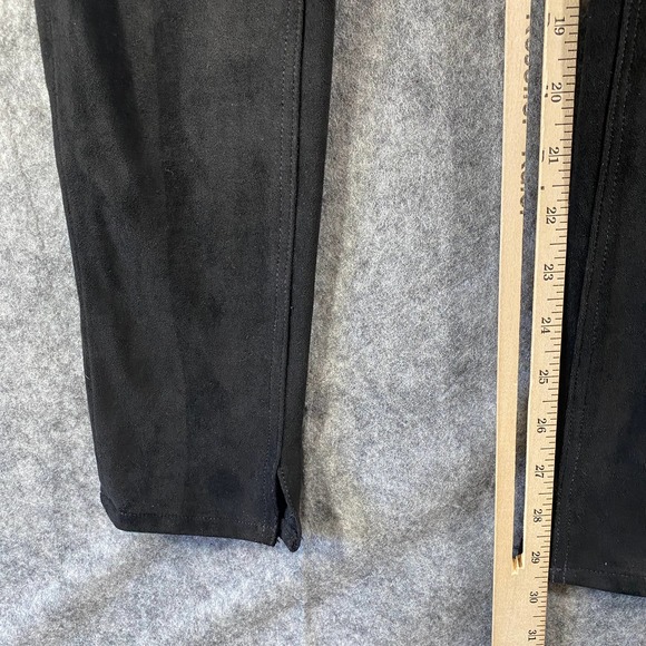 Mcguire Pants 27 Vegan Suede Black Newton Skinny Mid Rise Stretch - Picture 10 of 14